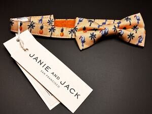 Janie and Jack Tropical Bow Tie- Pastel perfect for Wedding or Easter Boy 1-2 yr